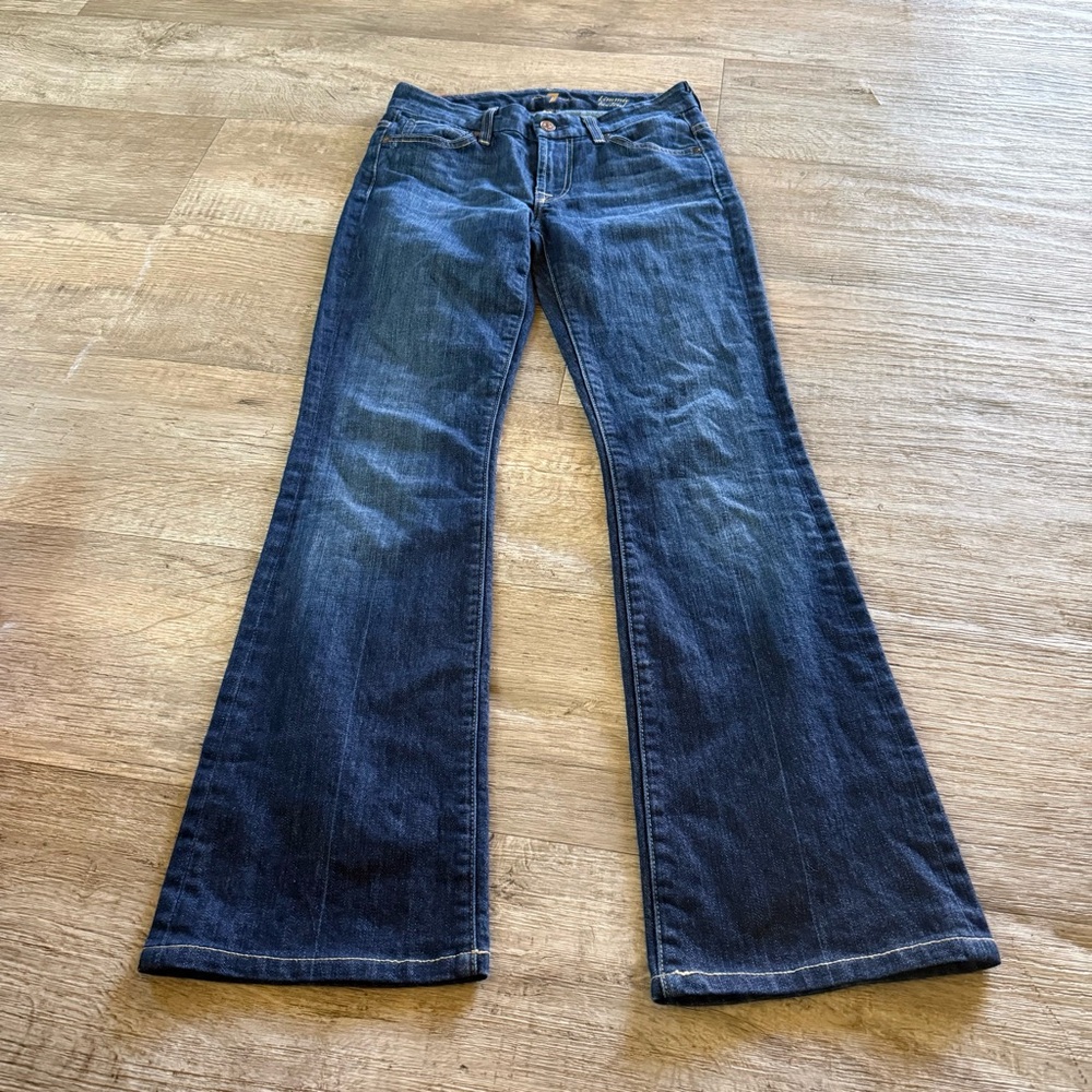 7 Seven For All Mankind Women's Size 25 Kimmie Dark Wash Boot Cut Stretch Jeans